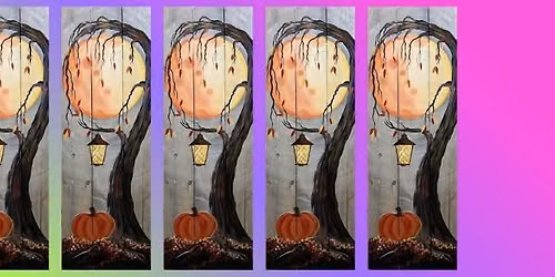 Paint and Sip: Weeping Autumn Pallet Wood \ud83c\udf42\ud83e\udeb5\ud83c\udfa8