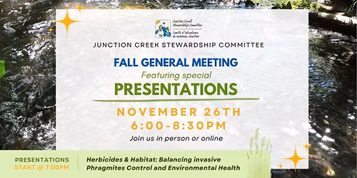 \ud83c\udf3f JCSC Fall General Meeting & Special Presentations \ud83c\udf3f