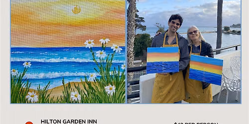 Paint and Sip Experience with Rooftop views in Dana Point!