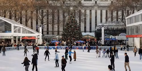 Ice skating at Bryant park