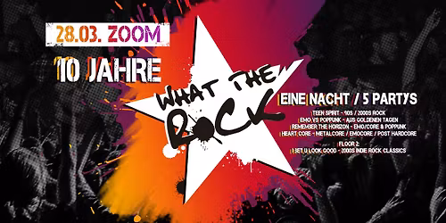 What The Rock!? \u2605 1 NIGHT \u2605 5 PARTIES \u2605 10 YEARS