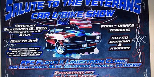 SALUTE TO THE VETERANS CAR & BIKE SHOW