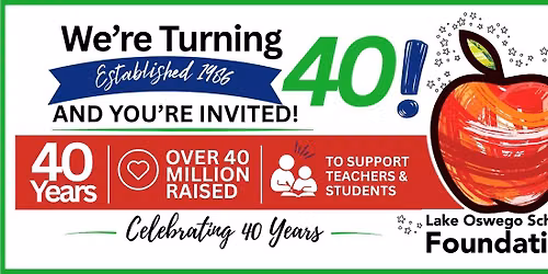 Celebrate 40 Years With Us!