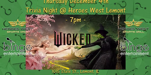 Wicked & Oz Trivia Night