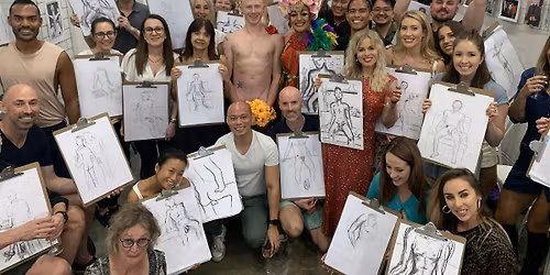 Mardi Gras Male Model Life Drawing Class