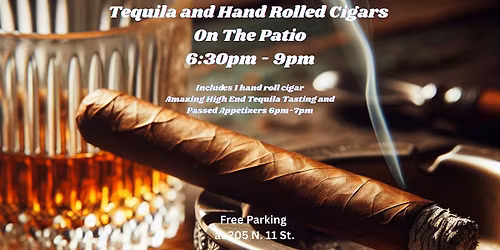 Tequila and Hand Rolled Cigars on the Patio