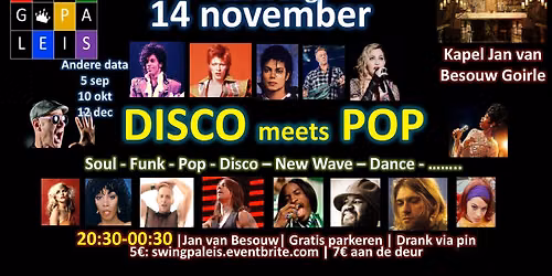 DISCO meets POP - Swingpaleis Jan van Besouw 