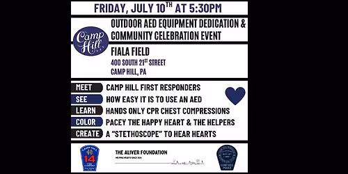 HOLD THE DATE - Fiala Field, Camp Hill, PA Family Friendly Community Celebration Event