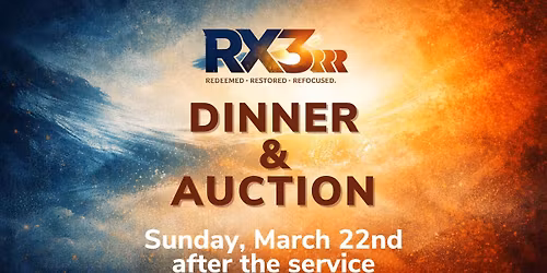RX3 Youth Dinner & Auction after church