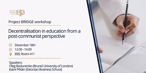 EBS Project BRIDGE Workshop