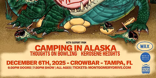 TRSH with Camping In Alaska, Thoughts On Bowling, and Kerosene Heights at Crowbar - Tampa, FL