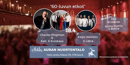 Charles Plogman & Kati Narvanmaa & Kuiskaus sek\u00e4 Keijo Hietikko & Lakia "60-luvun etkot"