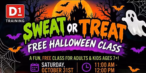 Sweat or Treat: FREE Halloween Class