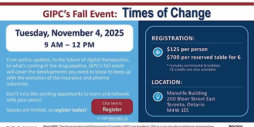 2025 GIPC's Fall Event:  Times of Change