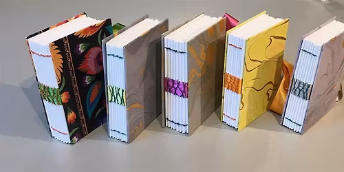 Link Stitch Ribbon Journal Bookbinding Workshop
