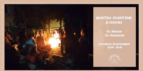 Απαγγελία Μantra και Havan με τους Sn. Mahesh & Sn. Ramdarshi 