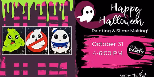 Happy Halloween! Paint and Slime Making!