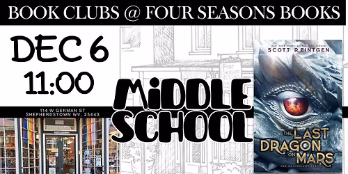 Middle School Book Club - The Last Dragon on Mars by Scott Reintgen