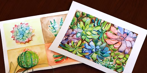 Succulents: Watercolor Workshop at the Botanical Gardens