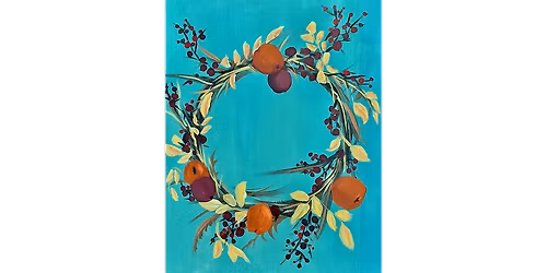 Vibrant Autumn Wreath - Paint and Sip in Indianapolis | Classpop!\u2122