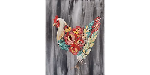 Floral Chicken - Paint and Sip in Cincinnati | Classpop!\u2122