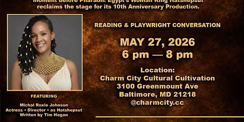 Before She Was Erased: A One-Woman Play Reading & Playwright Conversation
