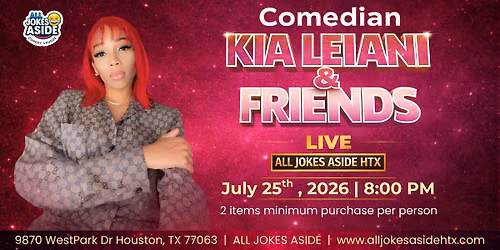Kia Leiani at Punchline Comedy Lounge