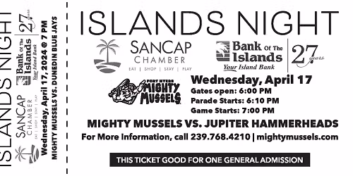 Fort Myers Mighty Mussels at Jupiter Hammerheads at Roger Dean Stadium