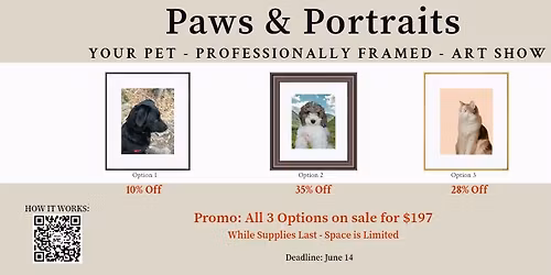 Paws & Portraits: A Community Pet Show