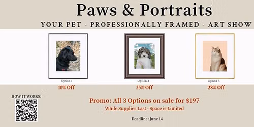 Paws & Portraits: A Community Pet Show