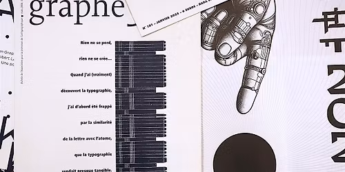 Les Rendez-vous de Gutenberg ! Graph\u00ea : rencontre avec l'art typographique.