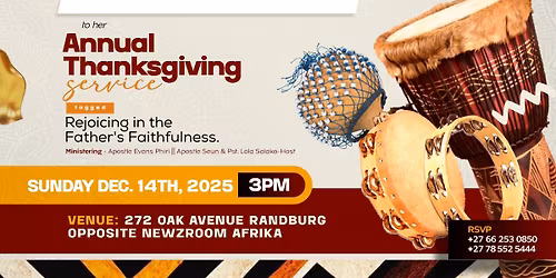 2025 ANNUAL THANKSGIVING SERVICE