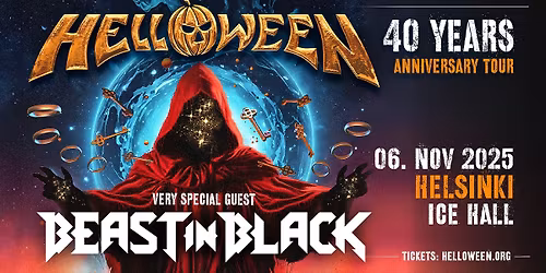 Helloween 40 Years Anniversary Tour - 6.11.2025 Helsingin J\u00e4\u00e4halli