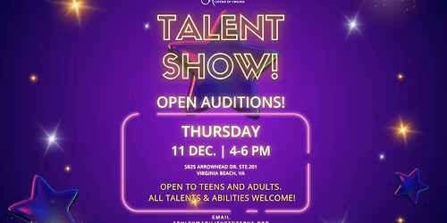OPEN AUDITIONS!