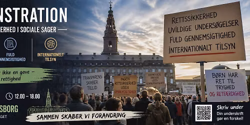 demonstration - retssikkerhed i sociale sager
