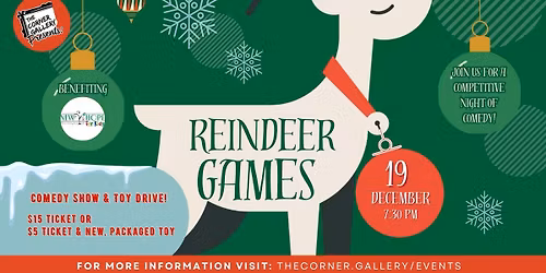 Reindeer Games 2025: Comedy Show Benefitting New Hope for Kids