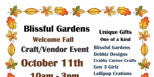 Welcome Fall Craft Event