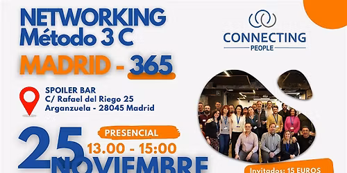 NETWORKING MADRID -Evento presencial - NOVIEMBRE