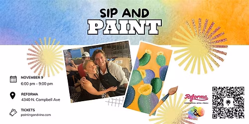 Fall Cactus Paint and Sip at Reforma