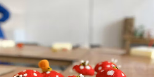 Toadstool \/ Mushroom Needle Felting Class