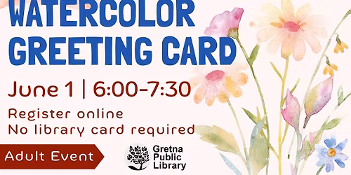 Watercolor Greeting Card