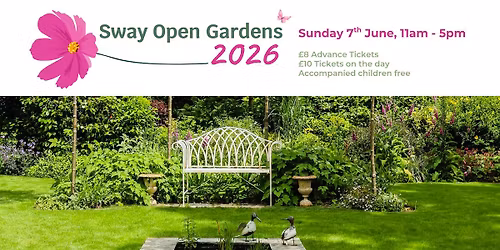Sway Open Gardens - raising funds for Oakhaven Hospice