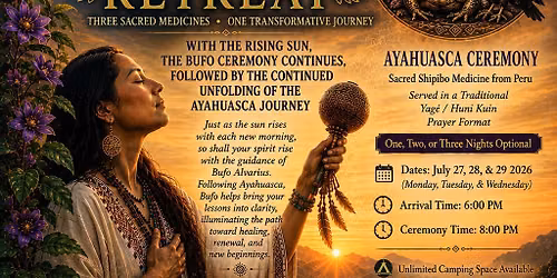\ud83c\udf3f\u2728 BUFO AYAHUASCA RETREAT \u2728\ud83c\udf3f