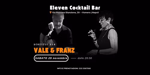 Live Music - Sabato 29 novembre - VALE & FRANZ Acoustic Duo