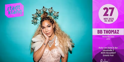 \u00abstadtklang\u00bb mit BB THOMAZ @ Ruby Leni Hotel & Bar