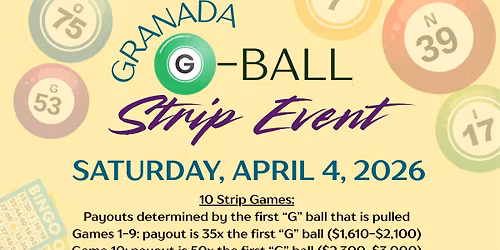 Granada G-BALL Event! BingoMeNow Pre-Registration Opens We. 2\/4\/26 8am