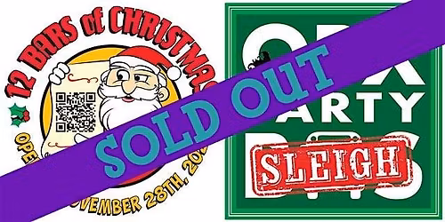 SOLD OUT: 12 Bars of Christmas VIP crawl on OBX Party Sleigh (DAY GREEN RT)