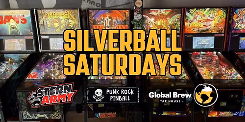 Silverball Saturdays at Global Brew St. Charles - April