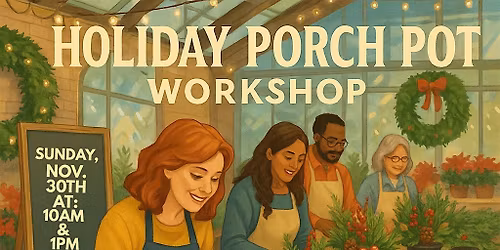 Create Your Own Holiday Porch Pot at Wallace's