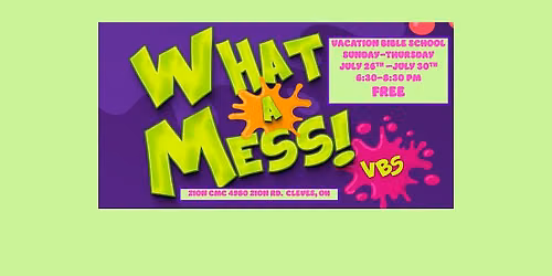 VACATION BIBLE SCHOOL